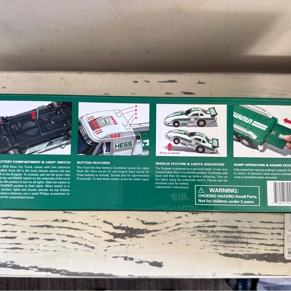 HESS 2016 Toy Truck and Dragster Pre-Owned in Box